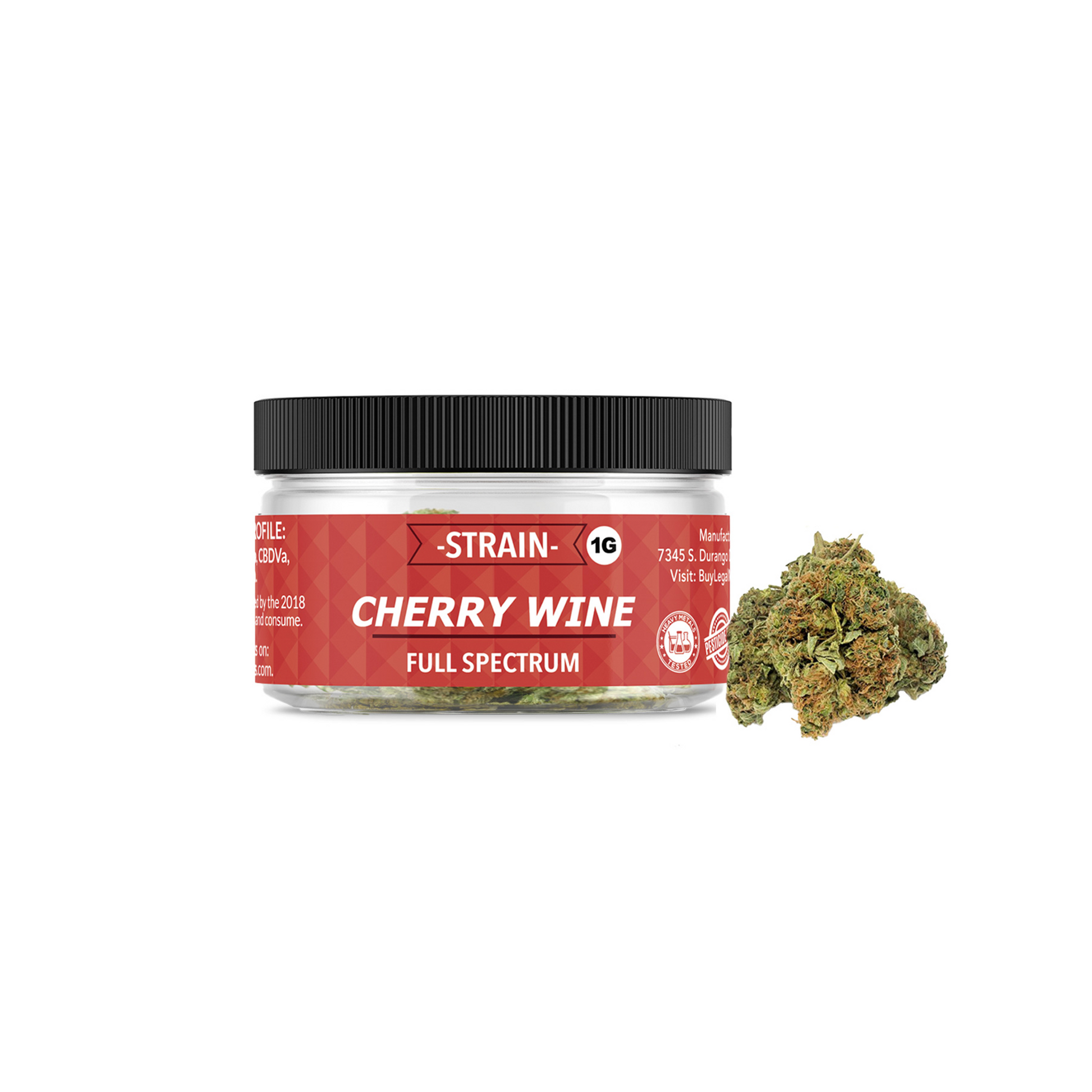 Cloud N9ne CBD Flower - Strain: Cherry Wine (Indoor)
