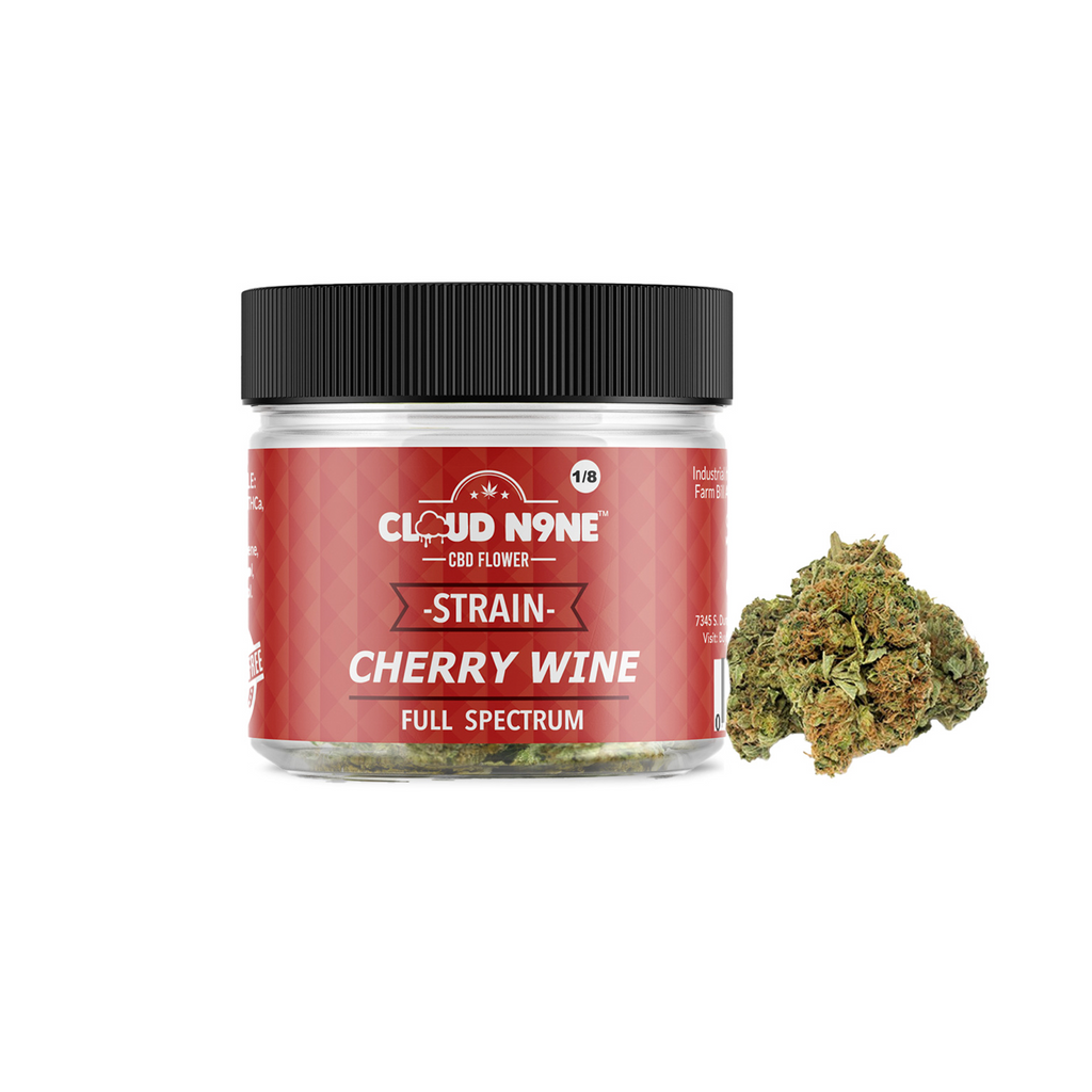Cloud N9ne CBD Flower - Strain: Cherry Wine (Indoor)
