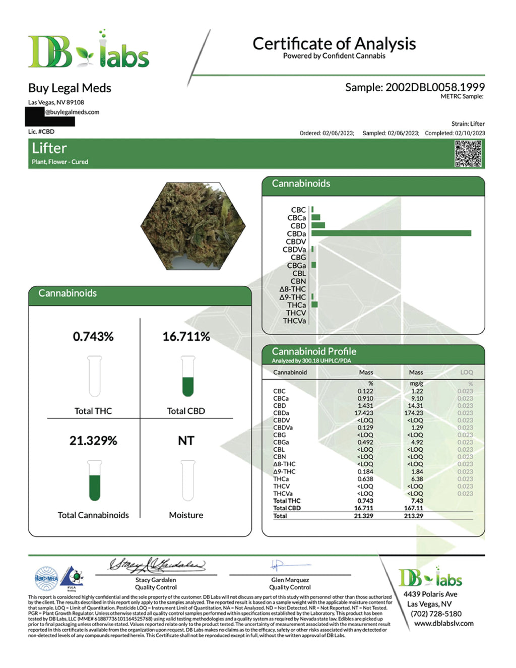 Cloud N9ne CBD Flower - Strain: Lifter (Indoor)