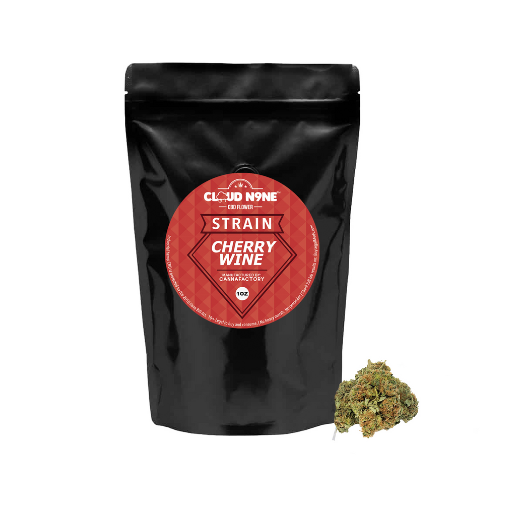 Cloud N9ne CBD Flower - Strain: Cherry Wine (Indoor)