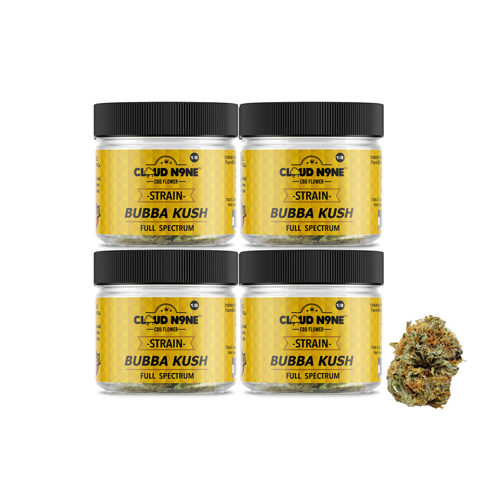 Cloud N9ne CBD Flower - Strain: Bubba Kush (Indoor)