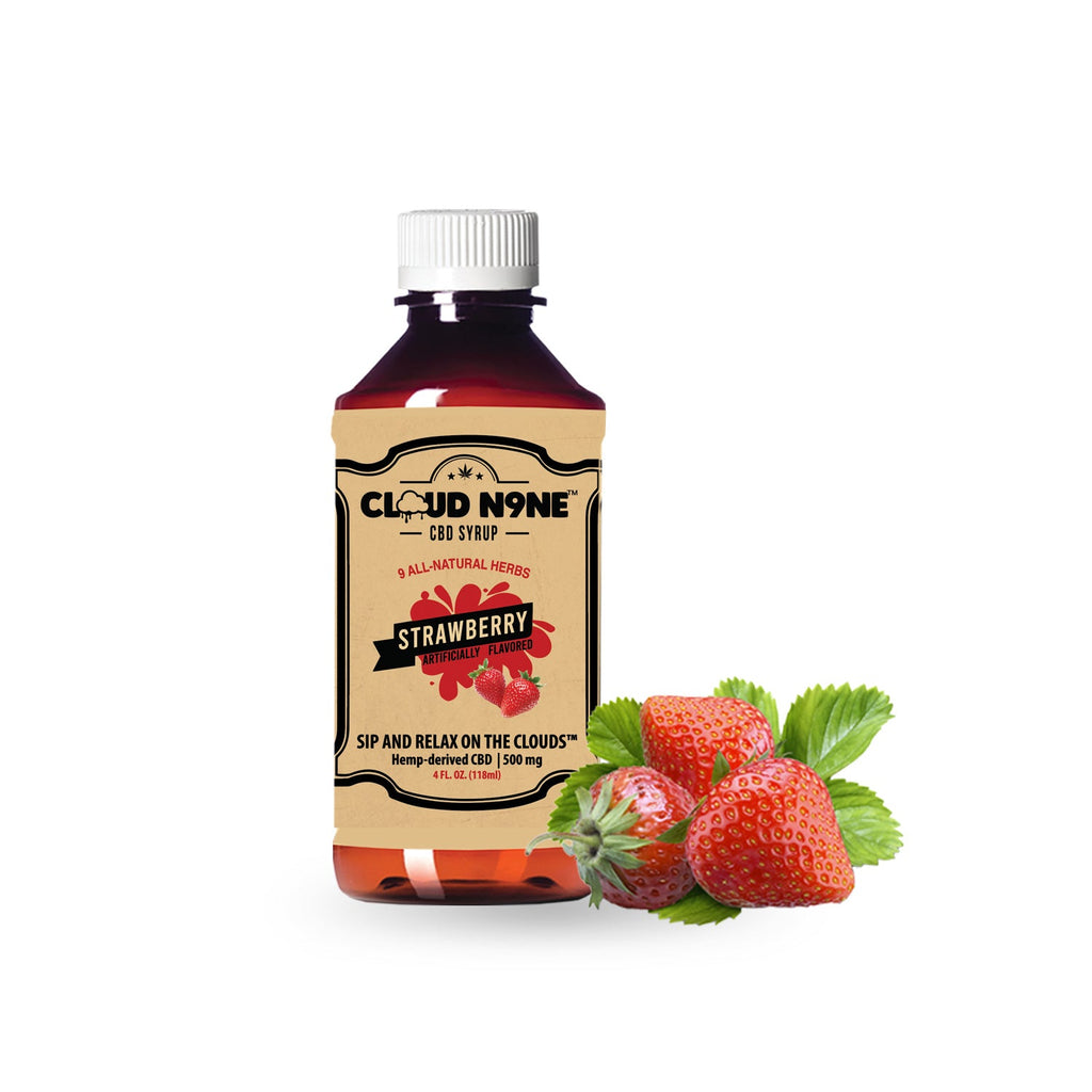 Cloud N9ne CBD Syrup: Strawberry - 500mg CBD